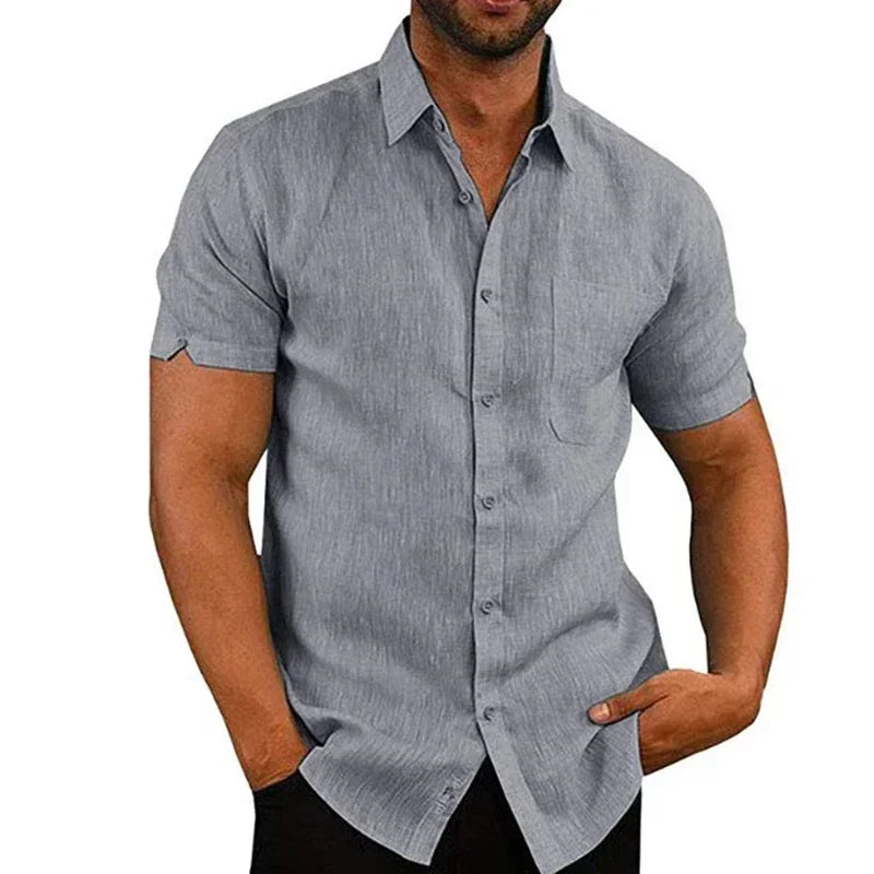 Summer Cotton Linen Shirt