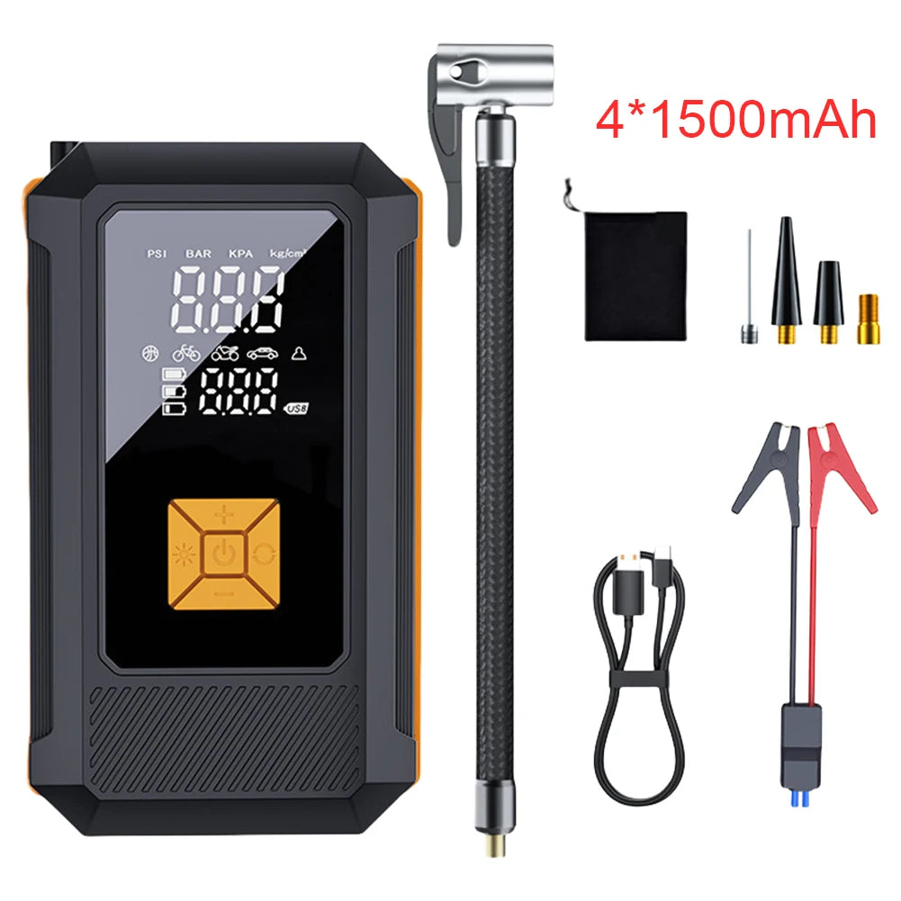 Air Compressor with Jump Starter